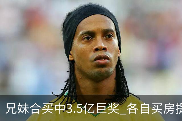 兄妹合买中3.5亿巨奖 各自买房提高生活质量